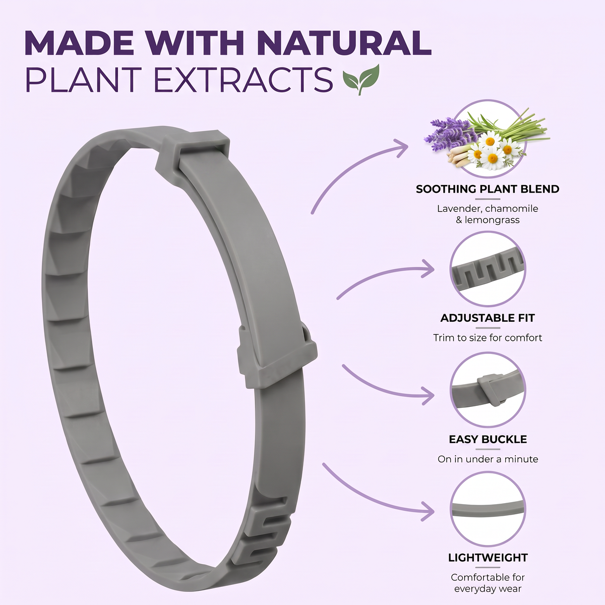 Calming Dog Collar 3 Pack – Adjustable, Fits All Sizes UK